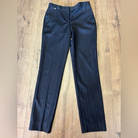 MASSIMO DUTTI WOMEN STRIPED DRESS PANTS ITALIAN FABRIC IN - Picture 6 of 9